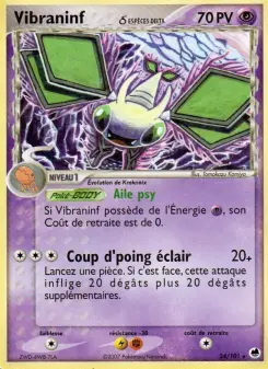 Vibraninf δ — carte 24 de l’extension EX Île des Dragons