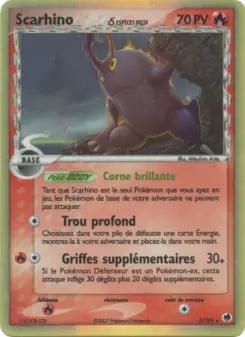 Scarhino δ — carte 3 de l’extension EX Île des Dragons