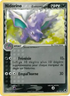 Nidorino δ — carte 35 de l’extension EX Île des Dragons