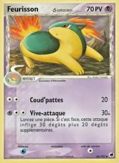 Feurisson δ — carte 36 de l’extension EX Île des Dragons