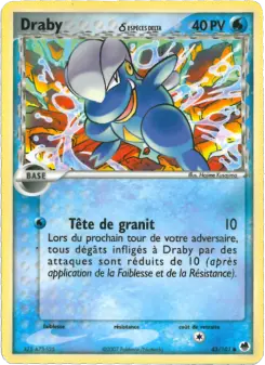 Draby δ — carte 43 de l’extension EX Île des Dragons