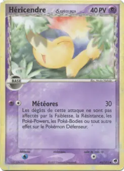 Héricendre δ — carte 45 de l’extension EX Île des Dragons