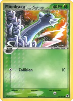 Minidraco δ — carte 46 de l’extension EX Île des Dragons