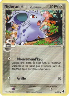 Nidoran ♀ δ — carte 56 de l’extension EX Île des Dragons