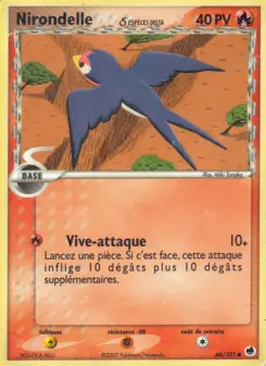 Nirondelle δ — carte 66 de l’extension EX Île des Dragons