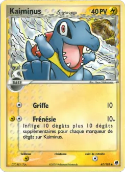 Kaiminus δ — carte 67 de l’extension EX Île des Dragons