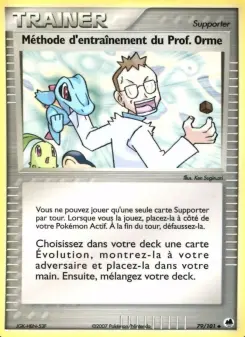 Méthode d'entraînement du Prof. Orme — carte 79 de l’extension EX Île des Dragons