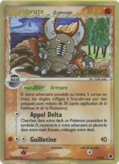 Scarabrute δ — carte 9 de l’extension EX Île des Dragons