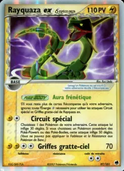 Rayquaza ex δ — carte 97 de l’extension EX Île des Dragons