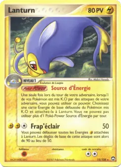 Lanturn — carte 15 de l’extension EX Gardiens du Pouvoir
