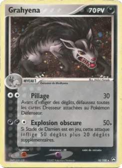 Grahyena — carte 18 de l’extension EX Gardiens du Pouvoir