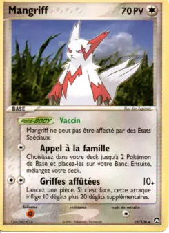 Mangriff — carte 25 de l’extension EX Gardiens du Pouvoir