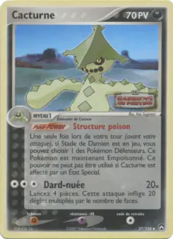 Cacturne — carte 27 de l’extension EX Gardiens du Pouvoir