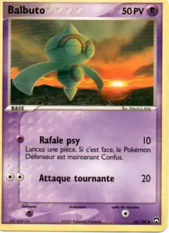 Balbuto — carte 44 de l’extension EX Gardiens du Pouvoir