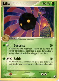 Lilia — carte 52 de l’extension EX Gardiens du Pouvoir