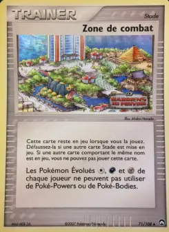 Zone de combat — carte 71 de l’extension EX Gardiens du Pouvoir