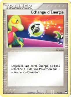 Échange d'Énergie — carte 75 de l’extension EX Gardiens du Pouvoir