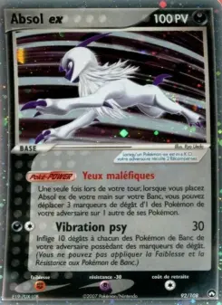 Absol ex — carte 92 de l’extension EX Gardiens du Pouvoir