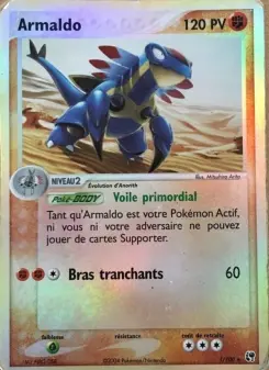 Armaldo — carte 1 de l’extension EX Tempête de sable