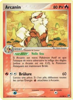 Arcanin — carte 15 de l’extension EX Tempête de sable
