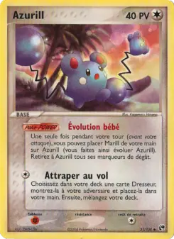 Azurill — carte 31 de l’extension EX Tempête de sable