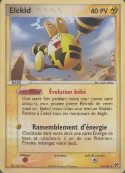 Elekid — carte 36 de l’extension EX Tempête de sable