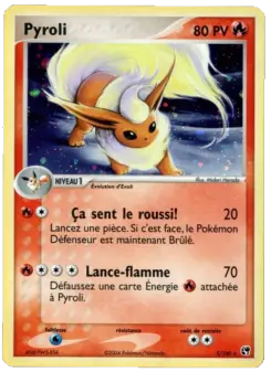 Pyroli — carte 5 de l’extension EX Tempête de sable