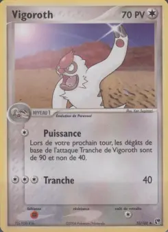 Vigoroth — carte 52 de l’extension EX Tempête de sable
