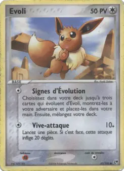 Evoli — carte 63 de l’extension EX Tempête de sable