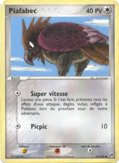 Piafabec — carte 81 de l’extension EX Tempête de sable