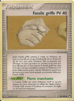 Fossile griffe — carte 90 de l’extension EX Tempête de sable