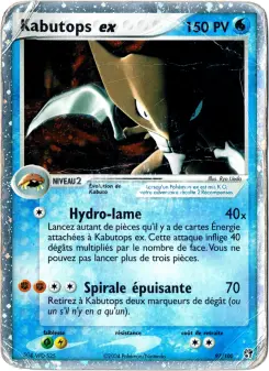 Kabutops ex — carte 97 de l’extension EX Tempête de sable
