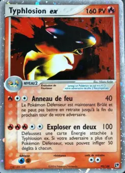 Typhlosion ex — carte 99 de l’extension EX Tempête de sable