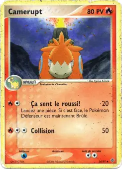 Camerupt — carte 24 de l’extension EX Dragon