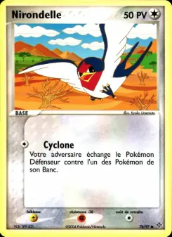 Nirondelle — carte 76 de l’extension EX Dragon