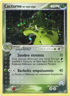 Cacturne de Team Aqua — carte 1 de l’extension EX Team Magma vs Team Aqua