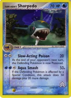 Sharpedo de Team Aqua — carte 18 de l’extension EX Team Magma vs Team Aqua