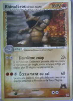 Rhinoféros de Team Magma — carte 22 de l’extension EX Team Magma vs Team Aqua