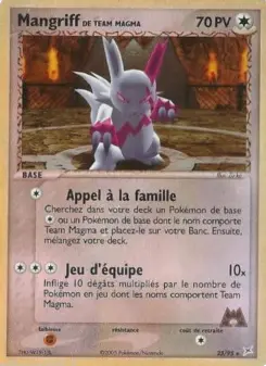 Mangriff de Team Magma — carte 23 de l’extension EX Team Magma vs Team Aqua