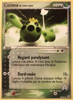 Cacnea de Team Aqua — carte 24 de l’extension EX Team Magma vs Team Aqua