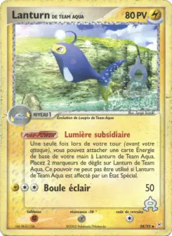 Lanturn de Team Aqua — carte 28 de l’extension EX Team Magma vs Team Aqua
