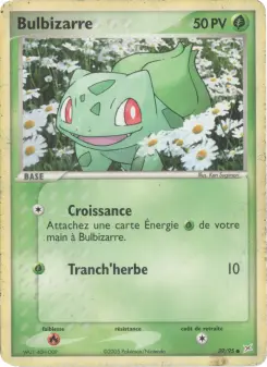 Bulbizarre — carte 39 de l’extension EX Team Magma vs Team Aqua