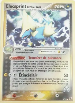 Elecsprint de Team Aqua — carte 4 de l’extension EX Team Magma vs Team Aqua