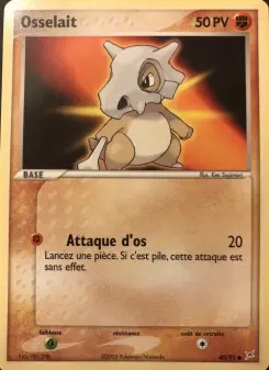 Osselait — carte 40 de l’extension EX Team Magma vs Team Aqua