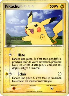 Pikachu — carte 43 de l’extension EX Team Magma vs Team Aqua