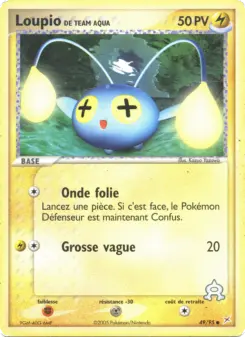 Loupio de Team Aqua — carte 49 de l’extension EX Team Magma vs Team Aqua