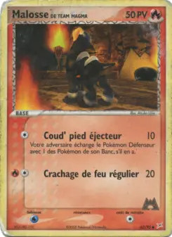 Malosse de Team Magma — carte 63 de l’extension EX Team Magma vs Team Aqua