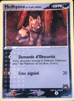 Medhyena de Team Magma — carte 66 de l’extension EX Team Magma vs Team Aqua