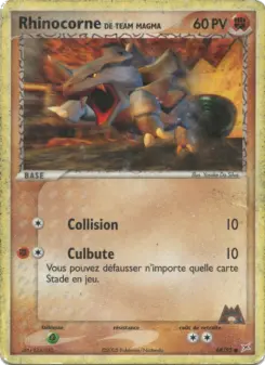 Rhinocorne de Team Magma — carte 68 de l’extension EX Team Magma vs Team Aqua