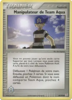 Manipulateur de Team Aqua — carte 69 de l’extension EX Team Magma vs Team Aqua